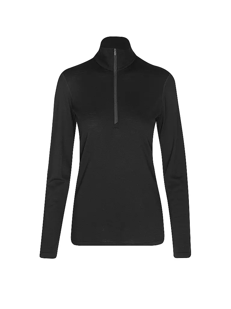 ICEBREAKER | Damen Unterzieh Zipshirt Oasis 200 | Noir