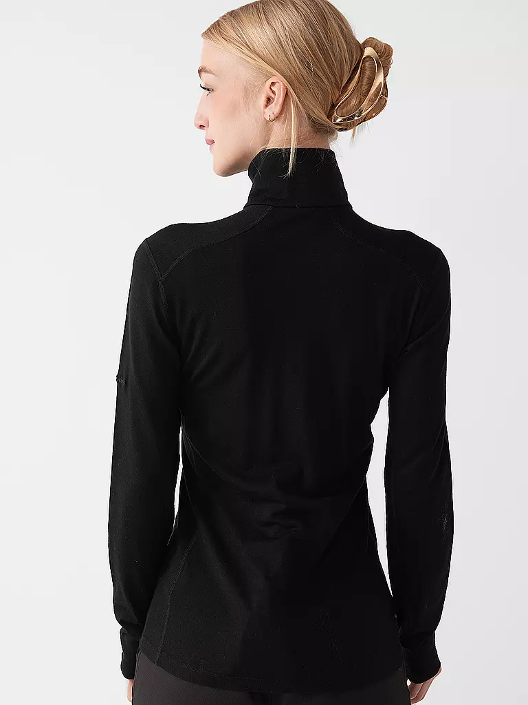 ICEBREAKER | Damen Unterzieh Zipshirt Oasis 200 | Noir