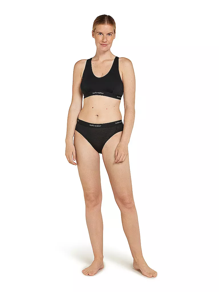 ICEBREAKER | Damen Unterziehshirt Sprite Racerback | Noir