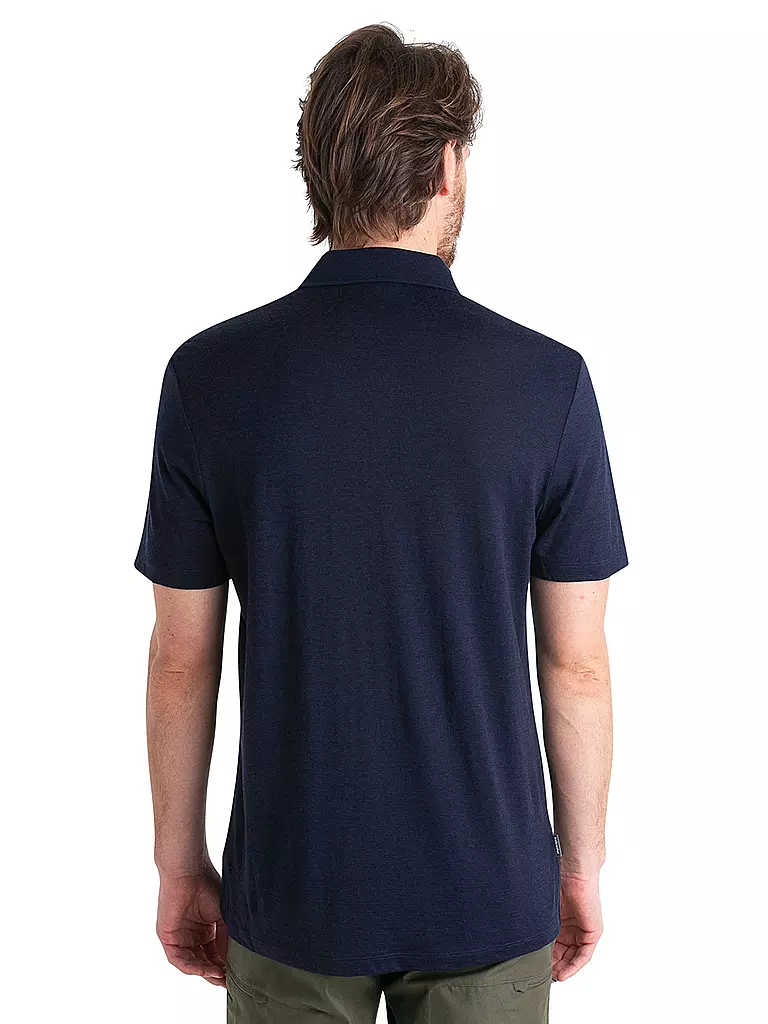 ICEBREAKER | Herren Funktionspolo Merino 150 Tech Lite3 | Bleu foncé