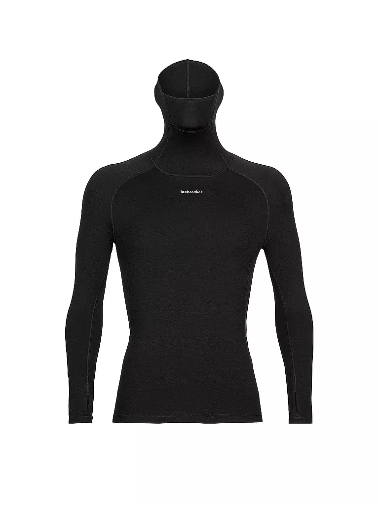 ICEBREAKER | Herren Funktionsshirt 300 MerinoFine™ Rolli | Noir