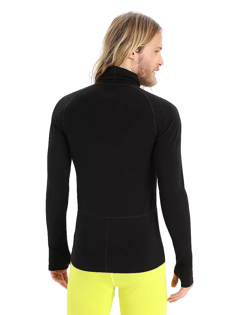 ICEBREAKER | Herren Funktionsshirt 300 MerinoFine™ Rolli | Noir
