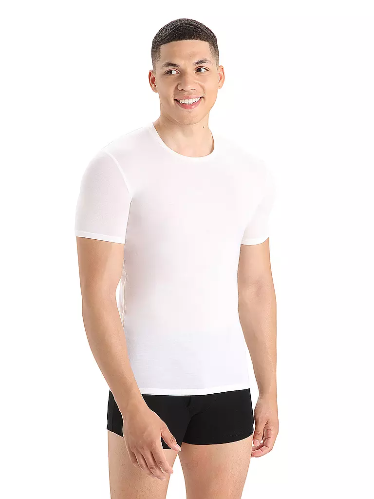 ICEBREAKER | Herren Funktionsshirt Anatomica Crewe BF 150 | Blanc