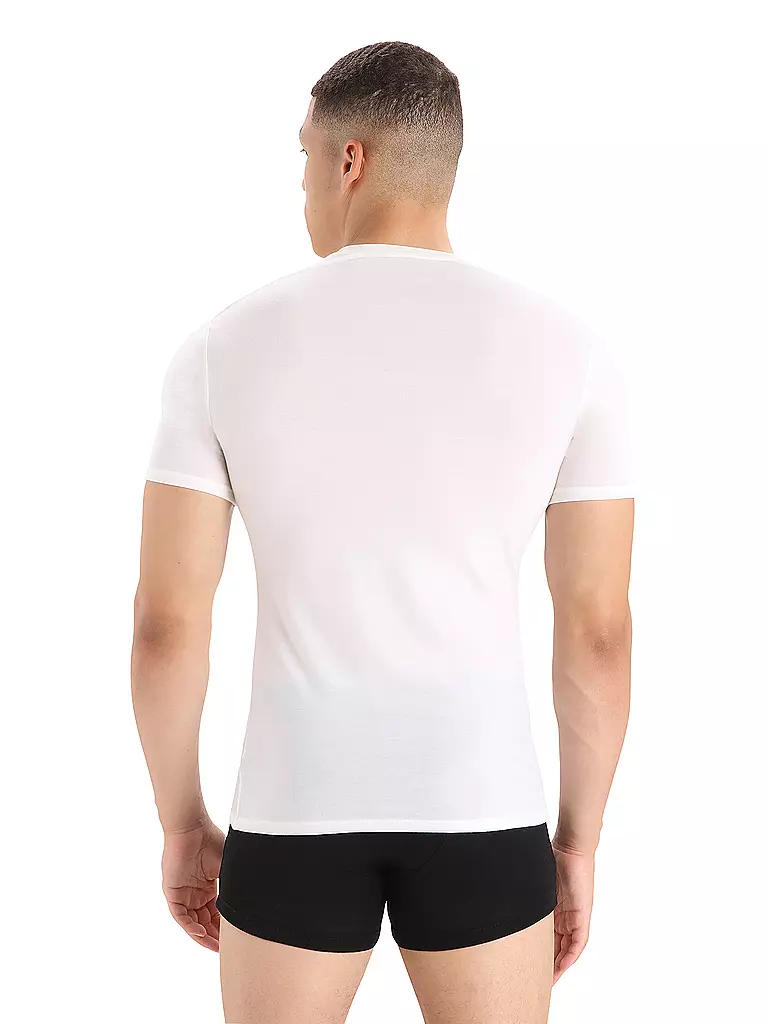 ICEBREAKER | Herren Funktionsshirt Anatomica Crewe BF 150 | Blanc