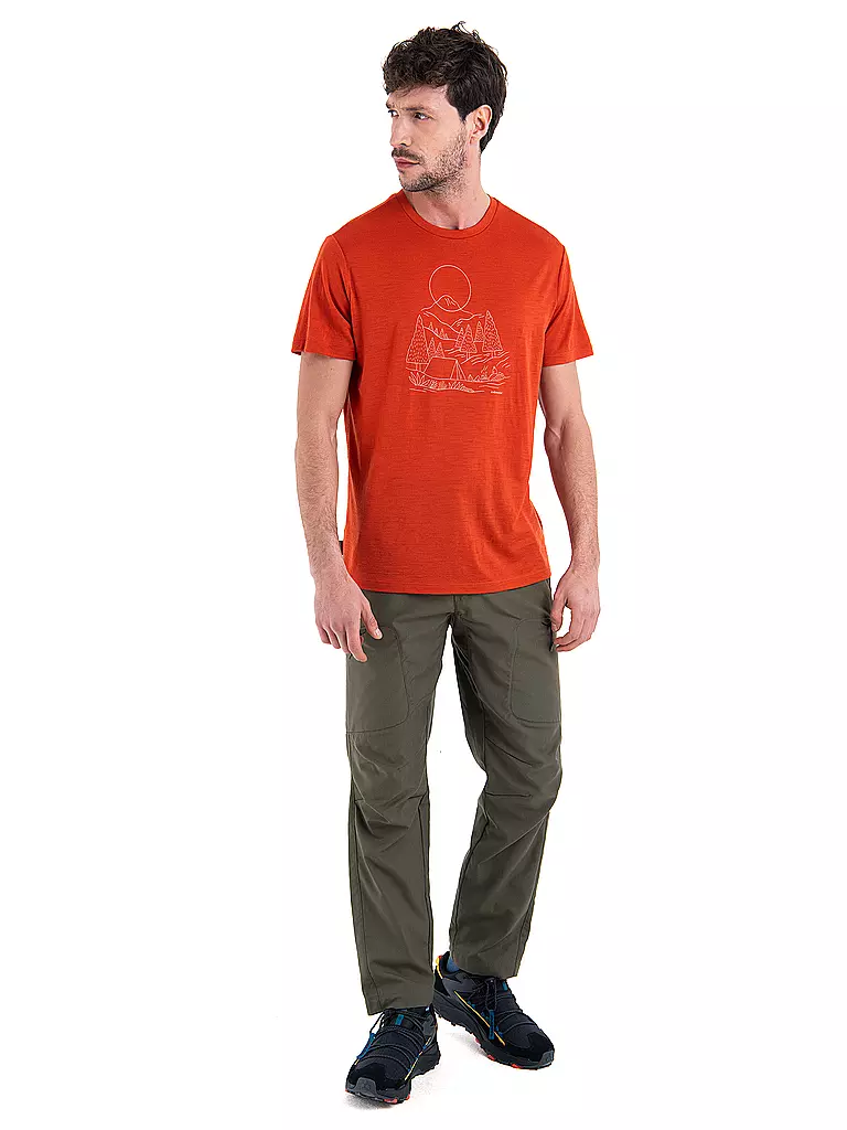 ICEBREAKER | Herren Funktionsshirt Merino 150 Tech Lite III Sunset Tech | Cuivre