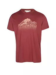 ICEBREAKER | Herren Funktionsshirt Mount Tech Lite | Rouge foncé