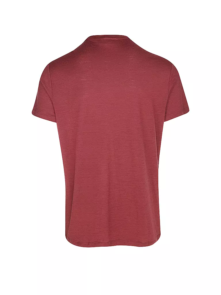 ICEBREAKER | Herren Funktionsshirt Mount Tech Lite | Rouge foncé