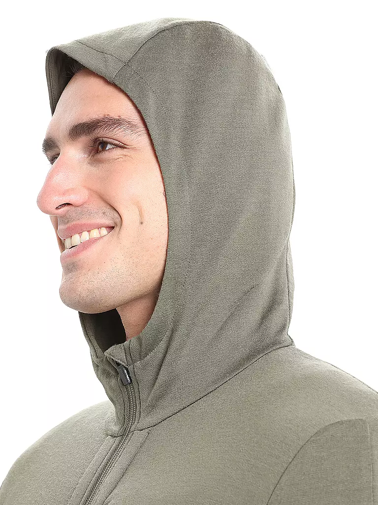 ICEBREAKER | Herren Kapuzenjacke Quantum  | Olive