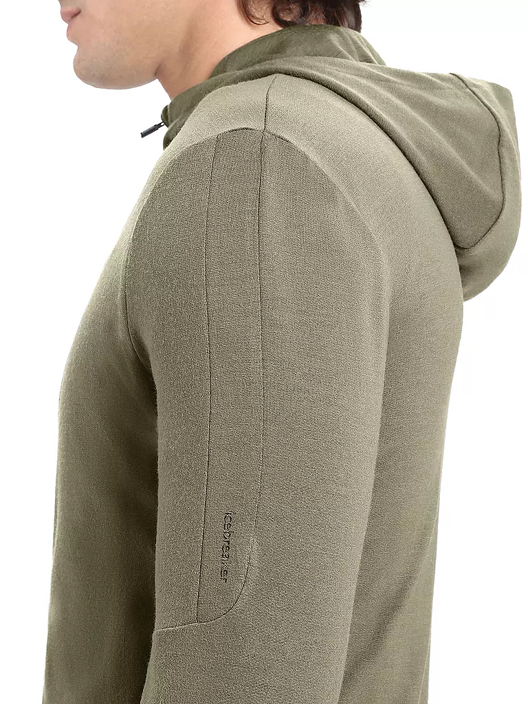 ICEBREAKER | Herren Kapuzenjacke Quantum  | Olive