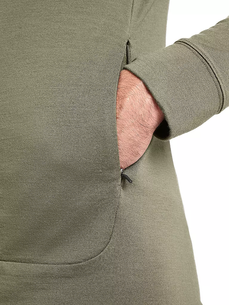 ICEBREAKER | Herren Kapuzenjacke Quantum  | Olive