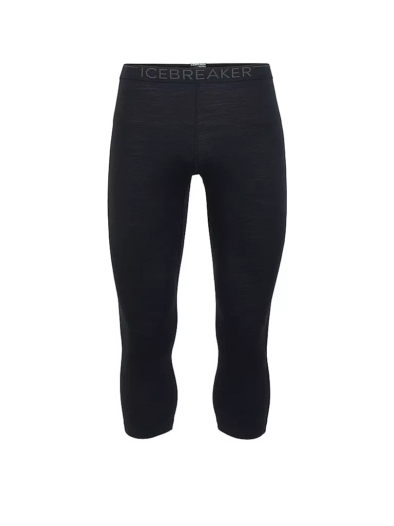 ICEBREAKER | Pantalon de sport 3/4 homme Merino 200 Oasis | Noir