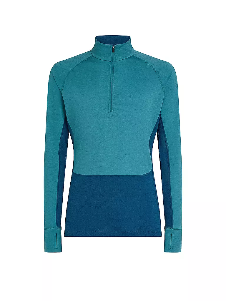 ICEBREAKER | Sous-pull zippé homme 200 Merino ZoneKnit | Pétrole