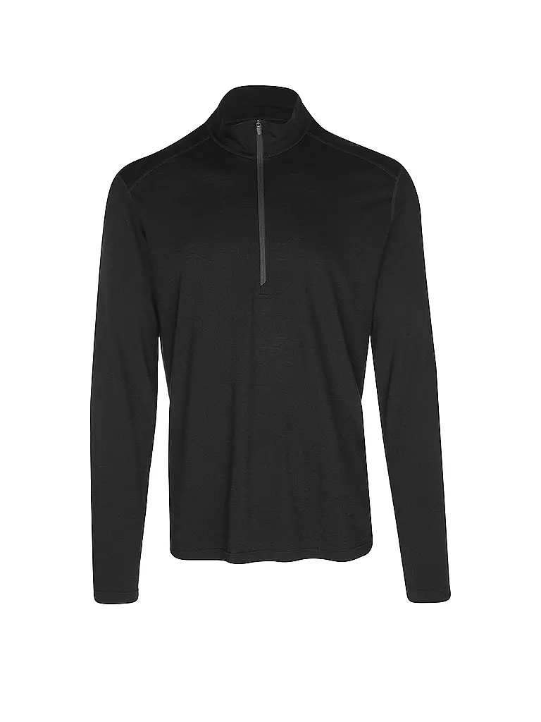 ICEBREAKER | Sous-pull zippé homme Oasis 200 | Noir