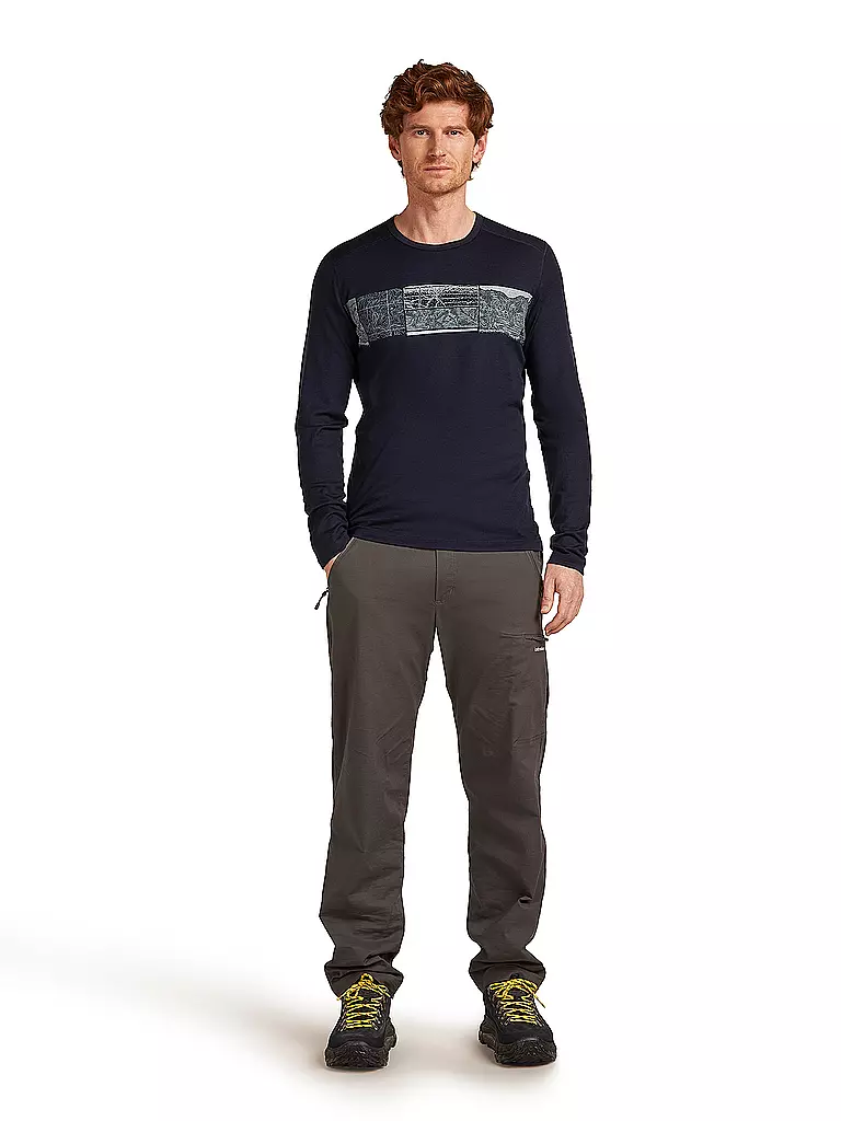 ICEBREAKER | Sous-vêtement thermique homme Elevation 200 Oasis | Bleu foncé