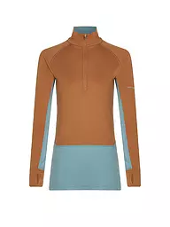 ICEBREAKER | Sous-vêtement zippé 200 ZoneKnit™ Merino pour femme | Marron clair