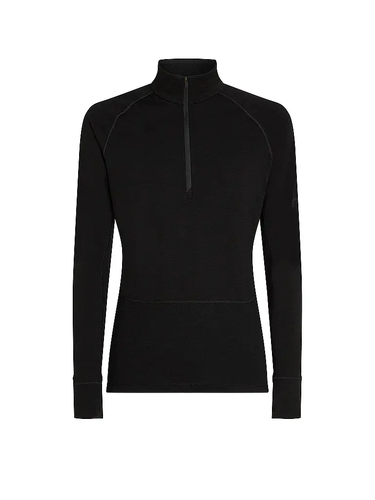 ICEBREAKER | Sous-vêtement zippé homme 200 Merino ZoneKnit | Noir