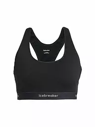 ICEBREAKER | Soutien-gorge de sport Racerback Merino 125 Low Support pour femme | Noir
