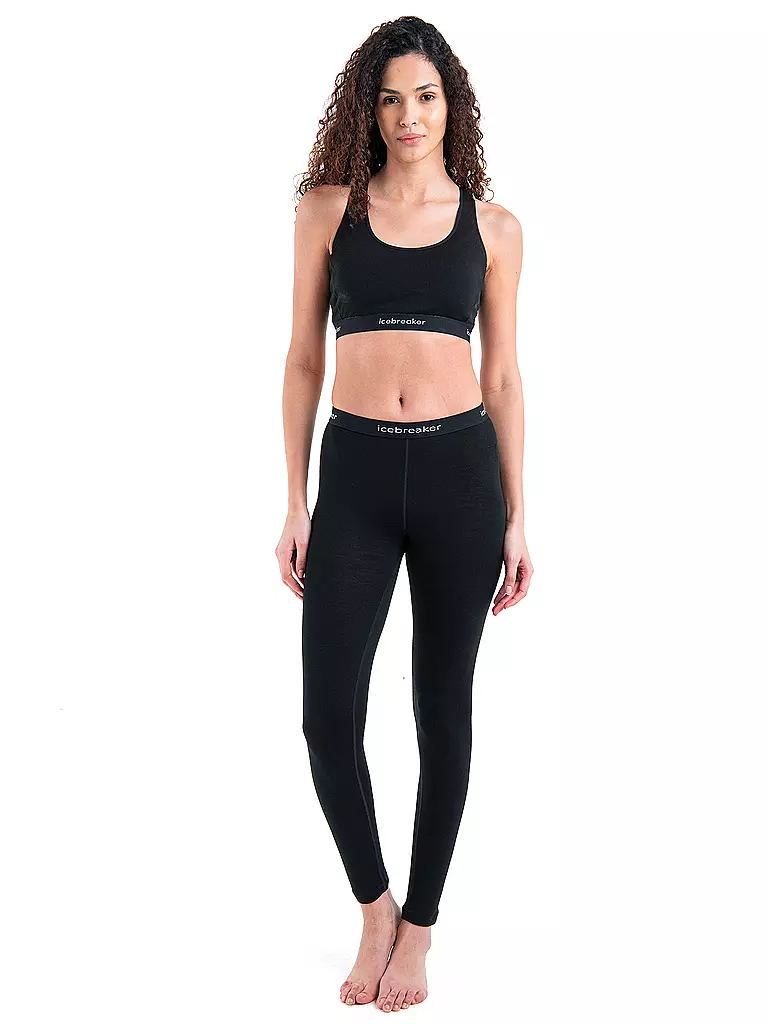ICEBREAKER | Soutien-gorge de sport Racerback Merino 125 Low Support pour femme | Noir
