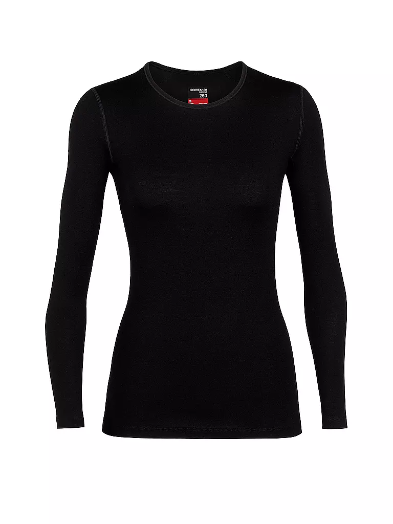 ICEBREAKER | T-shirt de corps à manches longues 260 Tech pour femme | Noir