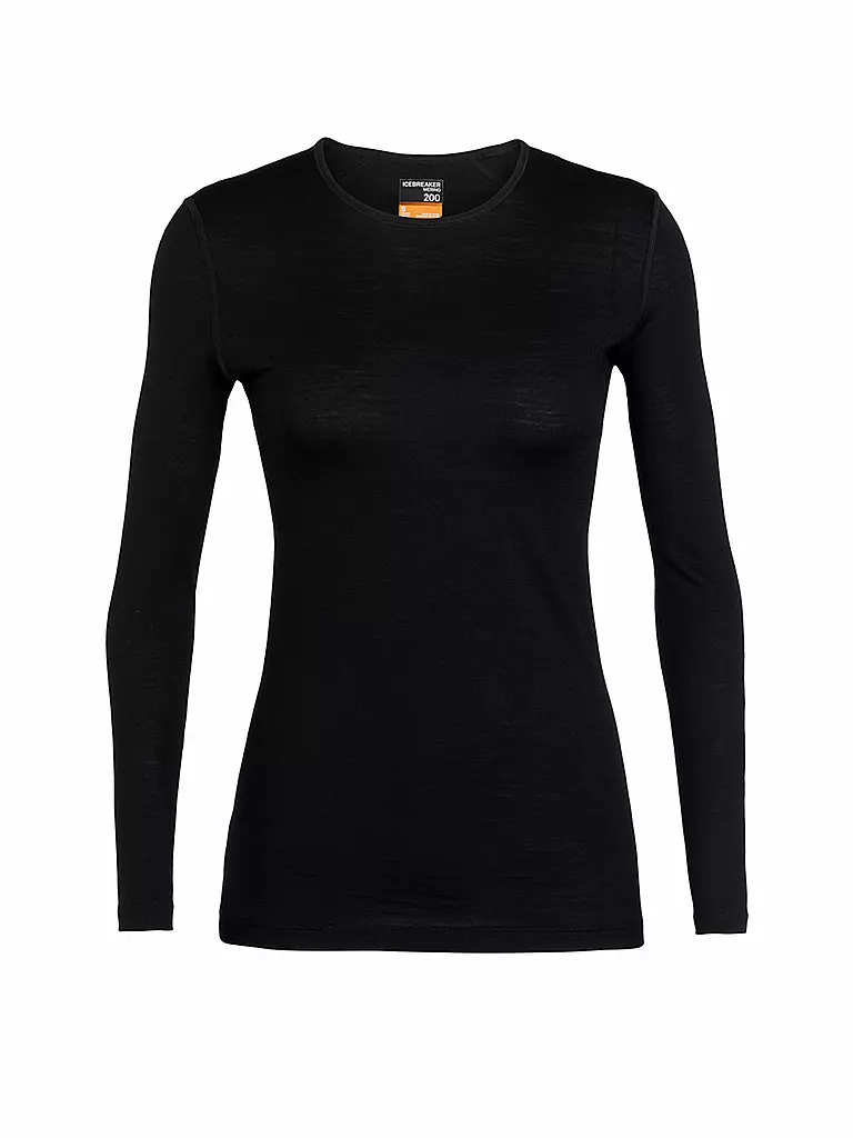 ICEBREAKER | T-shirt de corps Femme Merino 200 Oasis LS | Noir
