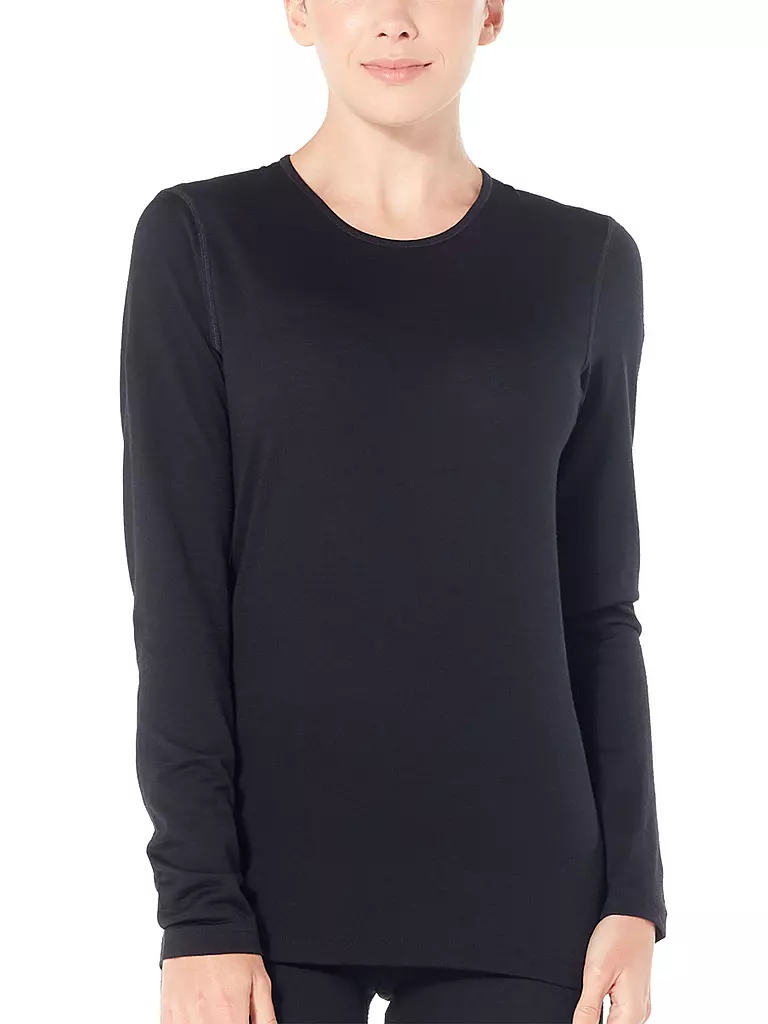 ICEBREAKER | T-shirt de corps Femme Merino 200 Oasis LS | Noir