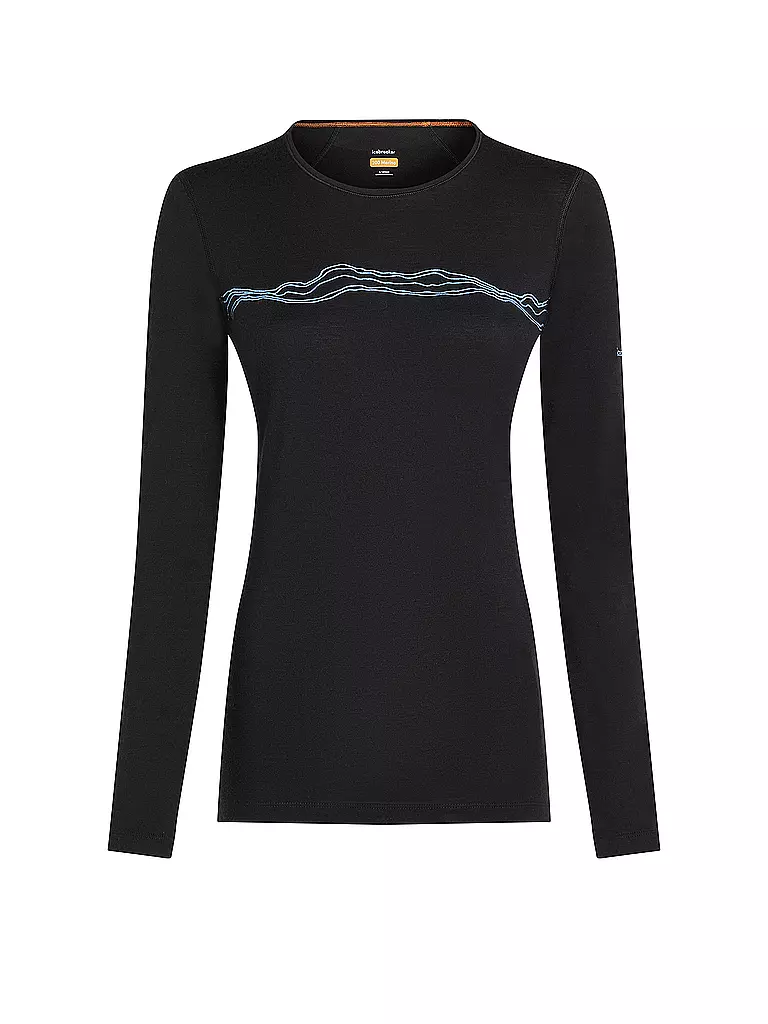 ICEBREAKER | T-shirt de corps Femme Mountain Pulse 200 | Noir