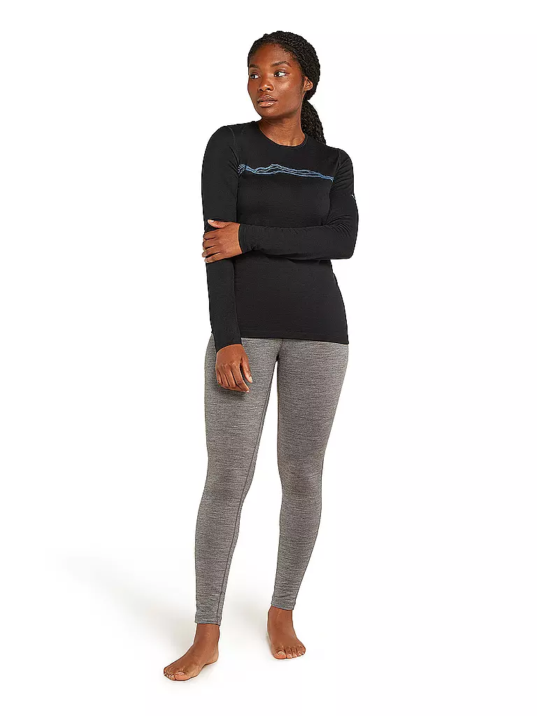 ICEBREAKER | T-shirt de corps Femme Mountain Pulse 200 | Noir