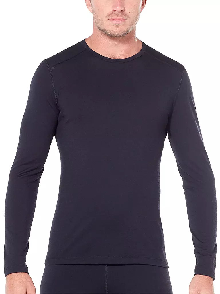 ICEBREAKER | T-shirt de corps homme Merino 200 Oasis LS | Noir