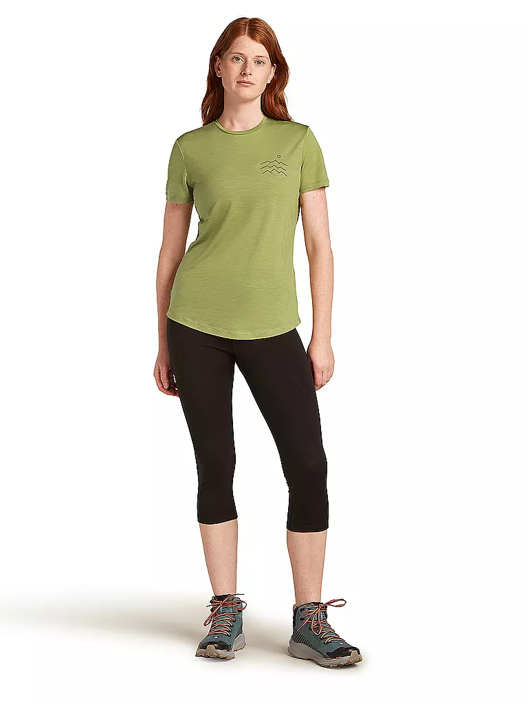ICEBREAKER | T-shirt de sport femme Across 125 Cool | Olive