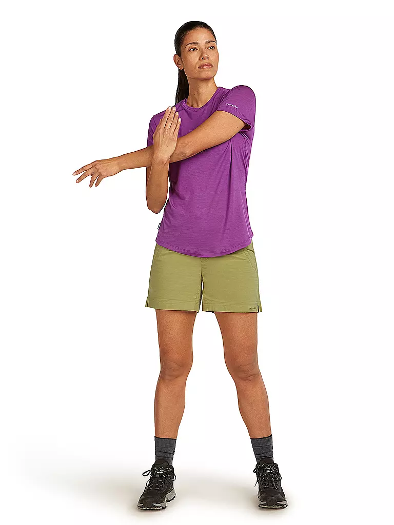 ICEBREAKER | T-shirt de sport femme Fusion 125 Cool | Lilas