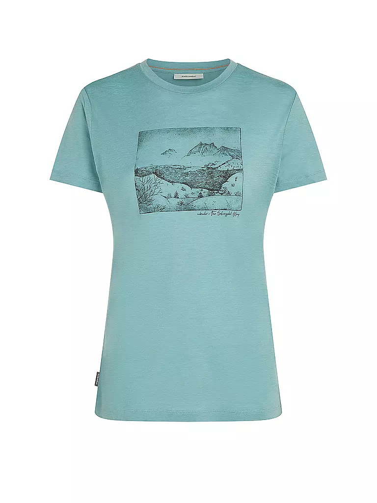ICEBREAKER | T-shirt de sport femme Lake View 150 Tech-Lite | Menthe