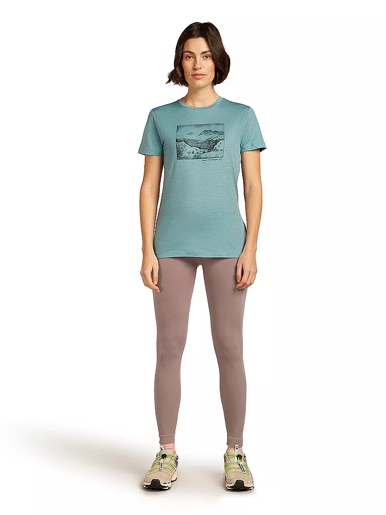 ICEBREAKER | T-shirt de sport femme Lake View 150 Tech-Lite | Menthe