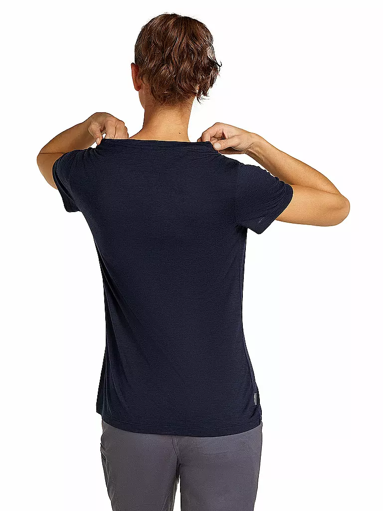 ICEBREAKER | T-shirt de sport femme Panax 150 Tech | Bleu foncé