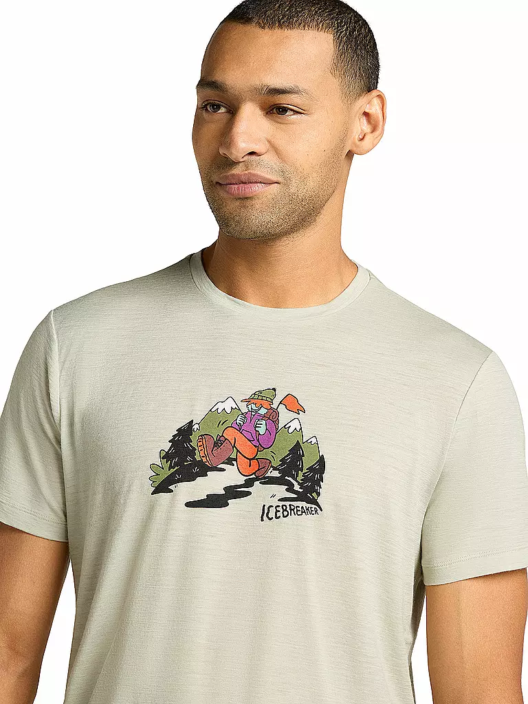 ICEBREAKER | T-shirt de sport homme Catch Me 150 Tech | Beige