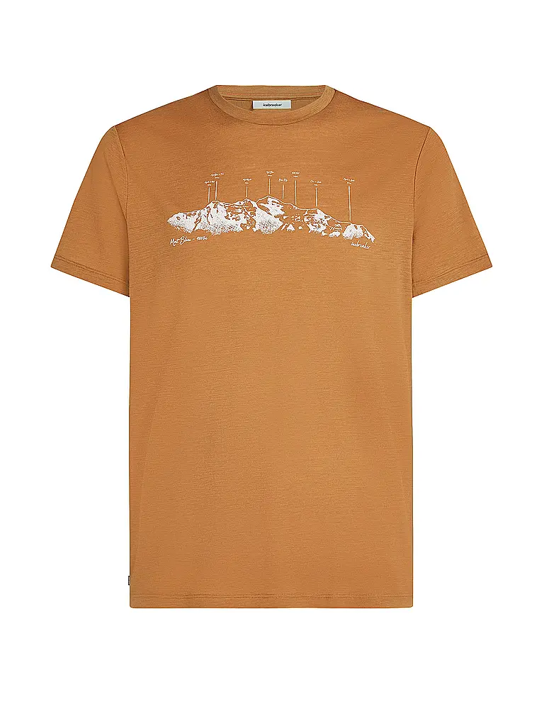 ICEBREAKER | T-shirt de sport homme Massif Trail 150 Tech | Moutarde