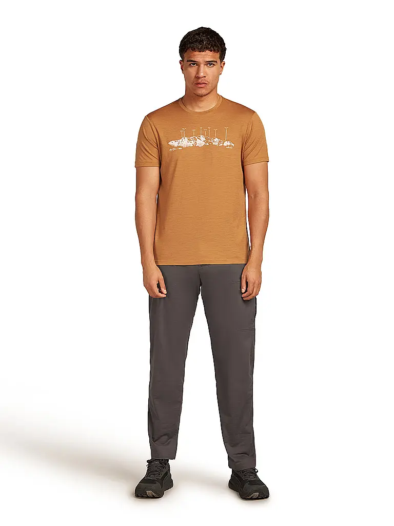 ICEBREAKER | T-shirt de sport homme Massif Trail 150 Tech | Moutarde