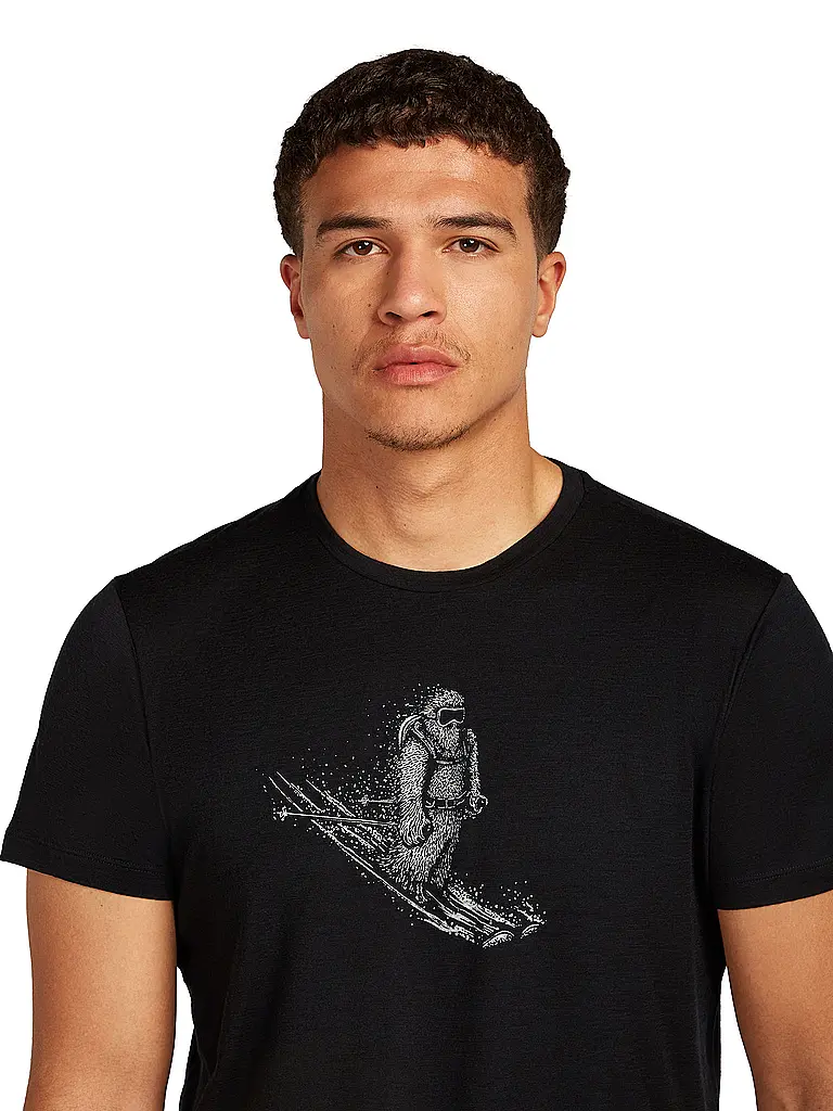 ICEBREAKER | T-shirt de sport homme Skiing Yeti 150 Merino imprimé |