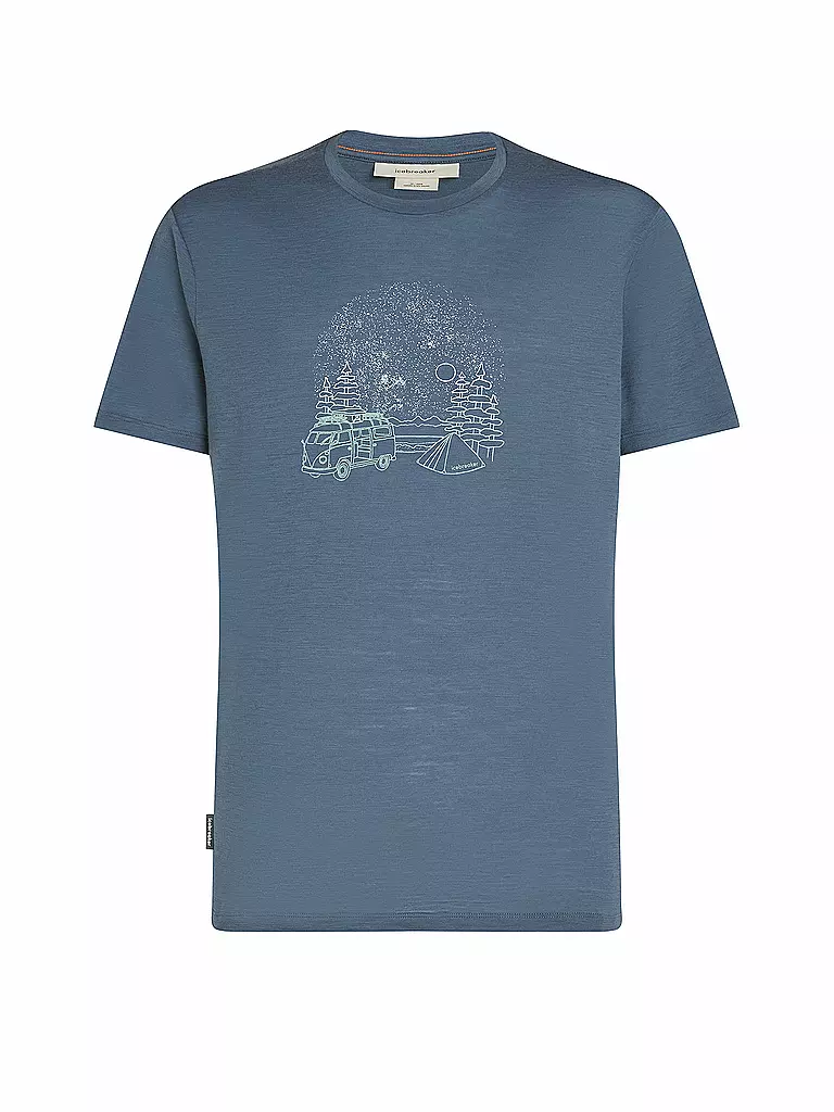 ICEBREAKER | T-shirt de sport homme Van Camp 150 Tech III | Bleu foncé