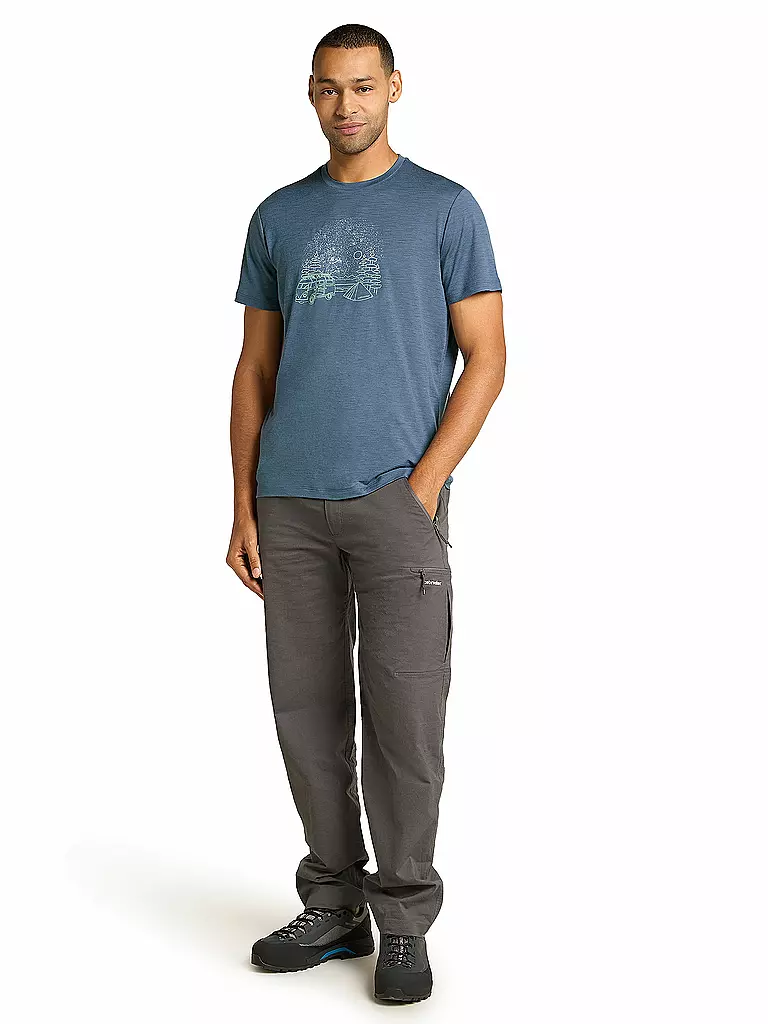 ICEBREAKER | T-shirt de sport homme Van Camp 150 Tech III | Bleu foncé