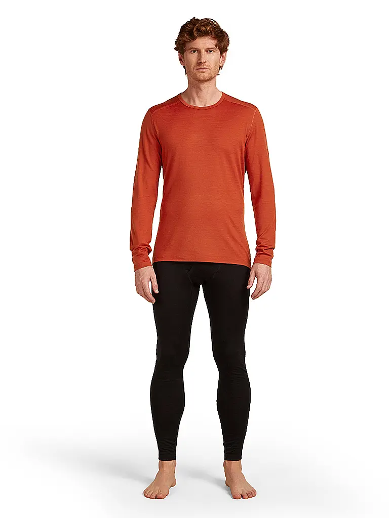 ICEBREAKER | T-shirt de sport manches longues en mérinos 200 Oasis pour homme | Cuivre