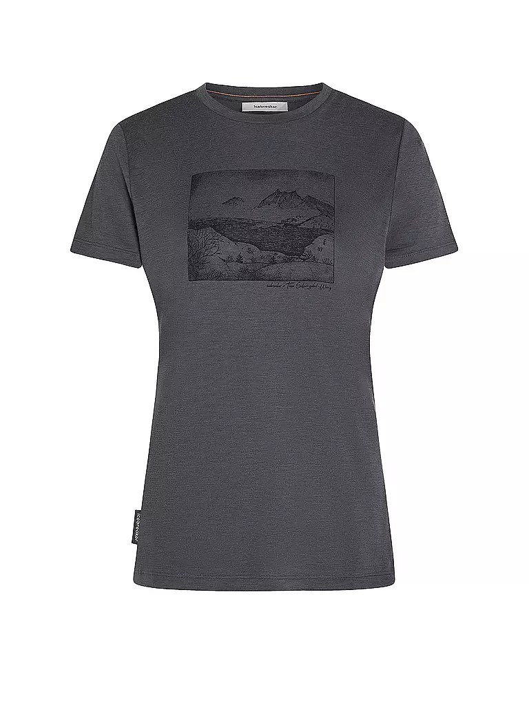 ICEBREAKER | T-shirt de sport pour femme Lake View 150 Tech-Lite | Gris