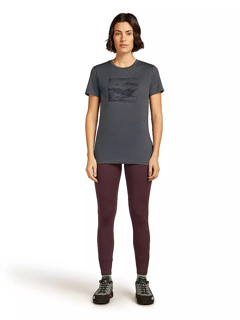 ICEBREAKER | T-shirt de sport pour femme Lake View 150 Tech-Lite | Gris