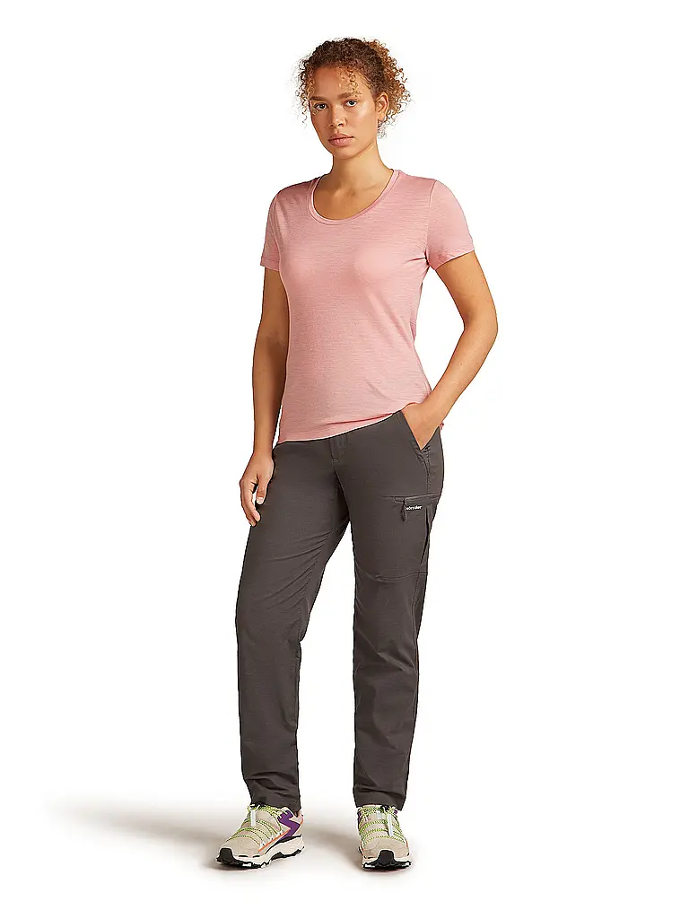 ICEBREAKER | T-shirt de sport pour femme Merino Tech Lite 150 Uni | Bleu foncé