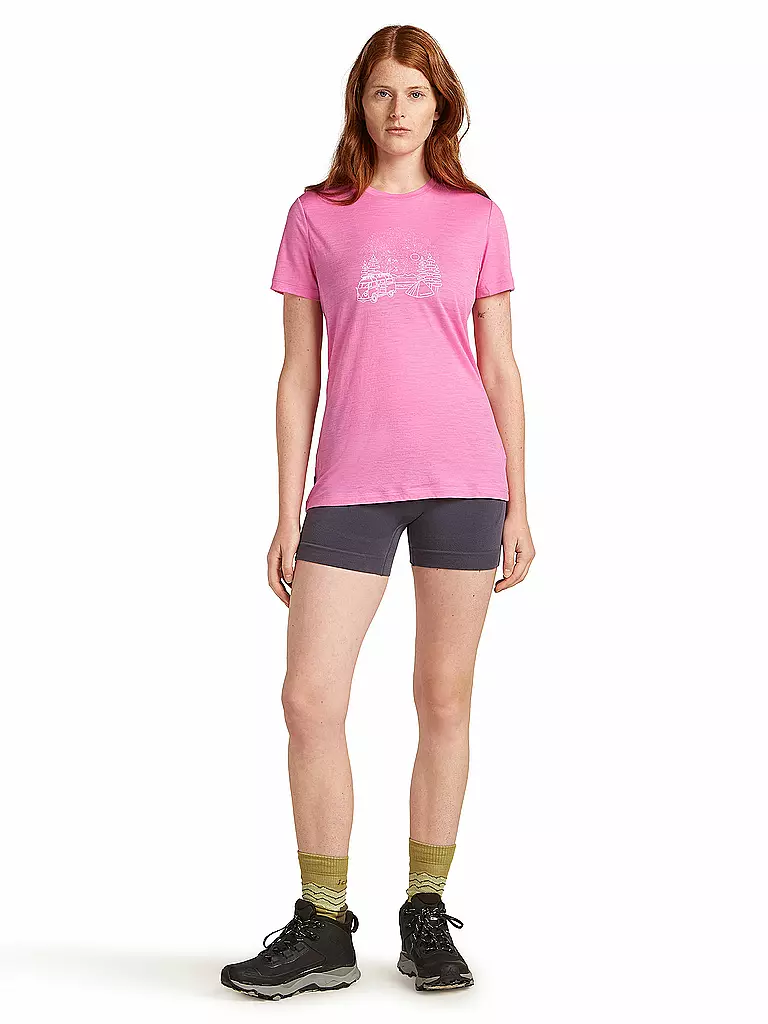 ICEBREAKER | T-shirt de sport pour femme Van Camp 150 Tech | Rose