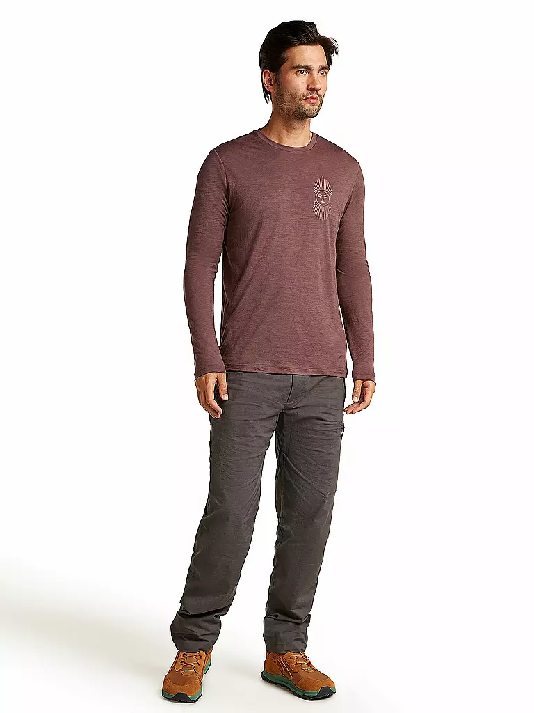 ICEBREAKER | T-shirt technique Solar 150 pour homme | Marron