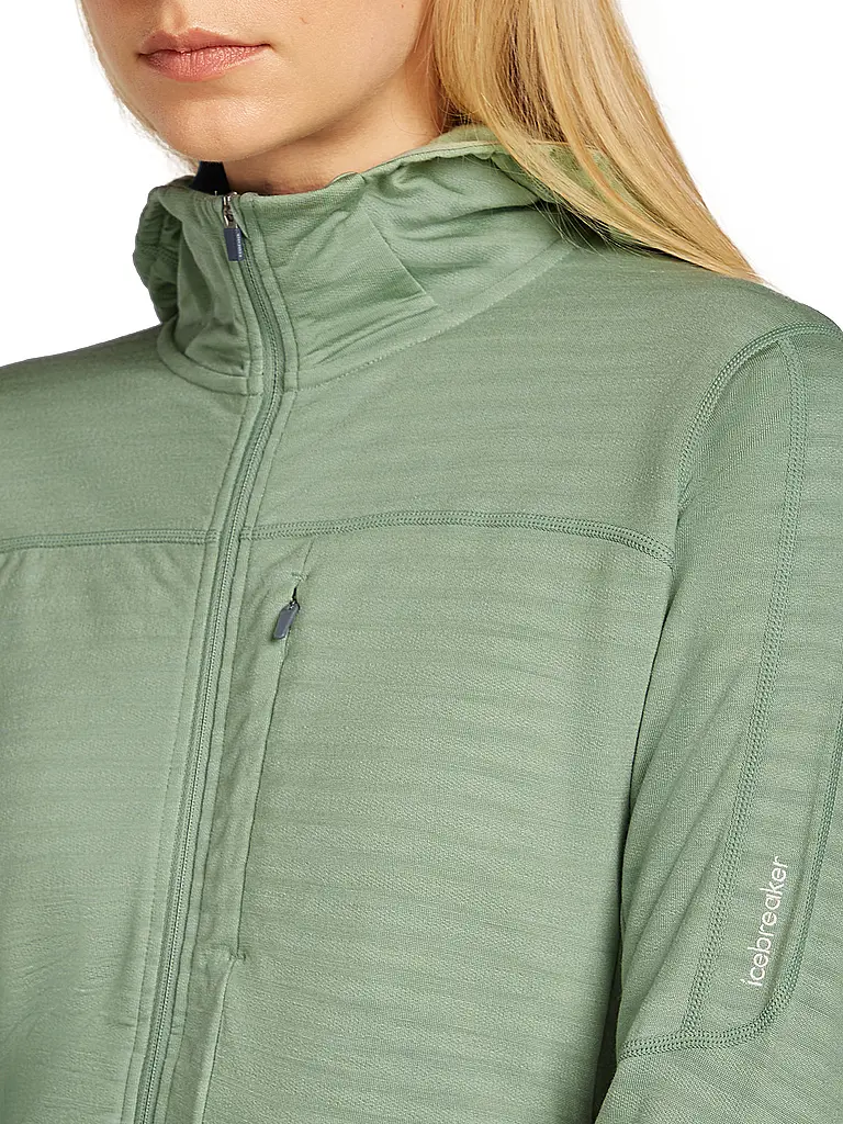 ICEBREAKER | Veste polaire femme Real Fleece 300 à capuche en mérinos |