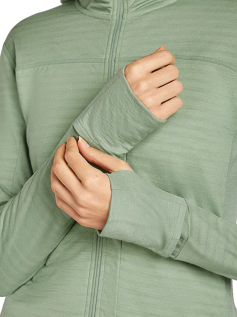 ICEBREAKER | Veste polaire femme Real Fleece 300 à capuche en mérinos |