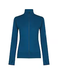 ICEBREAKER | Veste polaire femme Real Fleece 300 Merino | Bleu foncé