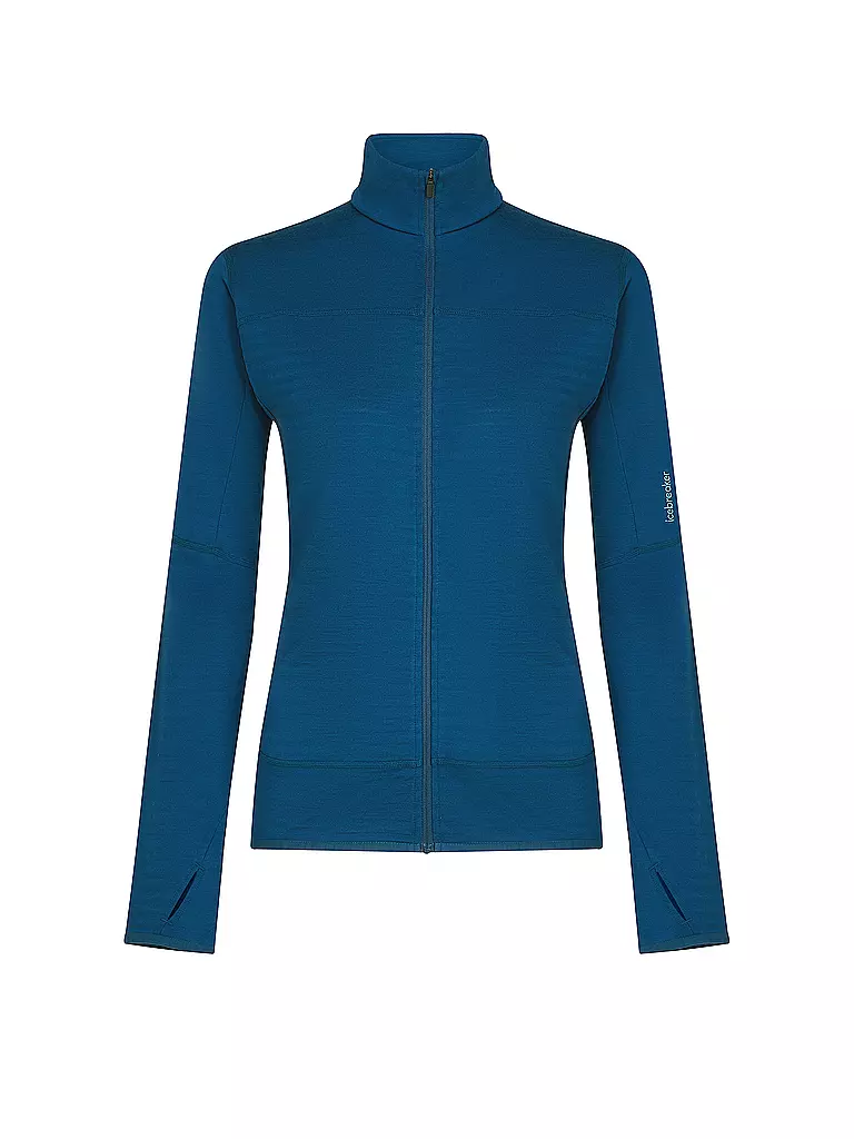 ICEBREAKER | Veste polaire femme Real Fleece 300 Merino | Bleu foncé