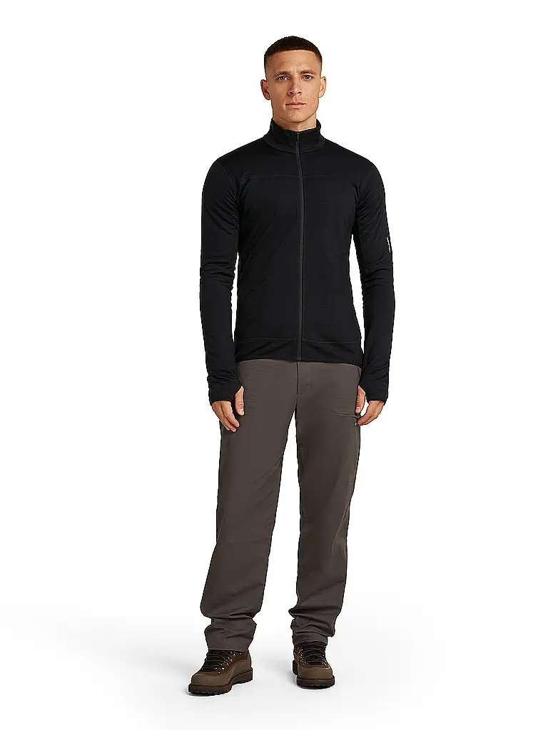 ICEBREAKER | Veste polaire homme Real 300 Merino | Noir